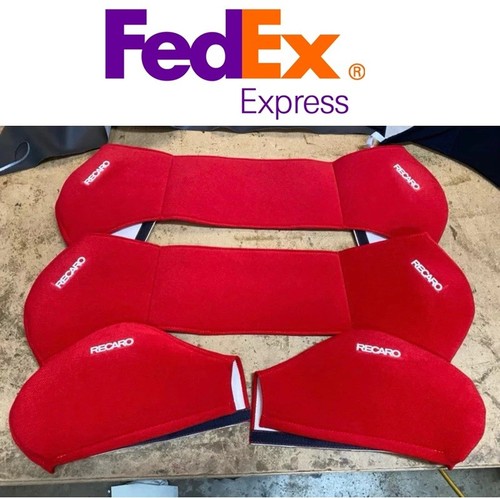 Recaro red seat cover - red, set